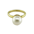 White Pearl Ball Ring